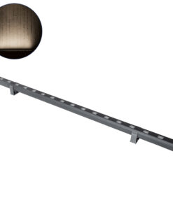 GloboStar® GLOBOSTAR® WASHER-PANDA 90580 Μπάρα Φωτισμού Wall Washer LED 18W 1710lm 15° DC 24V Αδιάβροχο IP67 Φυσικό Λευκό 4500K Dimmable - Γκρι Ανθρακί - Μ100 x Π4 x Υ3.5cm - 3 Χρόνια Εγγύηση