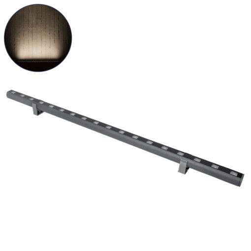 GloboStar® GLOBOSTAR® WASHER-PANDA 90580 Μπάρα Φωτισμού Wall Washer LED 18W 1710lm 15° DC 24V Αδιάβροχο IP67 Φυσικό Λευκό 4500K Dimmable - Γκρι Ανθρακί - Μ100 x Π4 x Υ3.5cm - 3 Χρόνια Εγγύηση