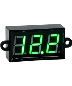 GloboStar® GloboStar® 79986 Όργανο Μέτρησης Τάσης Βολτόμετρο με Οθόνη LED Display DC 3.5 έως 30V Πράσινο Μ5.5 x Π1.5 x Υ2.5cm