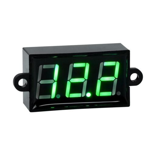 GloboStar® GloboStar® 79986 Όργανο Μέτρησης Τάσης Βολτόμετρο με Οθόνη LED Display DC 3.5 έως 30V Πράσινο Μ5.5 x Π1.5 x Υ2.5cm