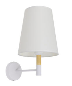 Λευκό Μέταλλο με Μπέζ Ξύλο - Μ20 x Π28 x Υ36cm