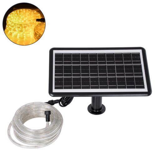 GloboStar® GloboStar® 90256 Αυτόνομο Ηλιακό Σετ Φωτοσωλήνα 10m LED 11W 770lm με Ενσωματωμένη Μπαταρία 10000mAh - Φωτοβολταϊκό Πάνελ & Αισθητήρα Ημέρας-Νύχτας Αδιάβροχο IP65 - Θερμό Λευκό 3000K