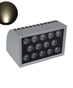 GloboStar® GloboStar® FLOOD-DENA 90488 Επιτοίχιος Προβολέας Wall Washer για Φωτισμό Κτιρίων - Απλίκα & Δαπέδου LED 30W 2850lm 5° DC 24V Αδιάβροχο IP67 Μ18.5 x Π13 x Υ12cm Φυσικό Λευκό 4500K - Γκρι Ανθρακί - 3 Years Warranty
