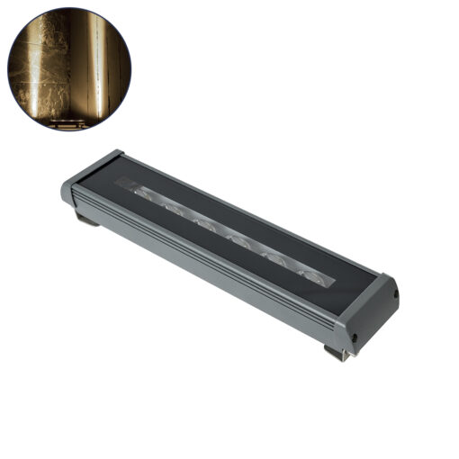 GloboStar® GLOBOSTAR® WINDOW-RAFI 90728 Αρχιτεκτονικό Φωτιστικό Ανάδειξης Παραθύρων Window Light LED 18W 1710lm 8x180° DC 24V Αδιάβροχο IP67 Φυσικό Λευκό 4500K Dimmable - Γκρι Ανθρακί - Μ30.5 x Π6.7 x Υ4.5cm - 3 Χρόνια Εγγύηση