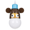 GloboStar® GLOBOSTAR® MONKEY 00640 Παιδικό Κρεμαστό Φωτιστικό Οροφής με Ντουί 1 x E27 AC 220-240V IP20 - Πολύχρωμο - Μ14.5 x Π10.5 x Υ13.5cm