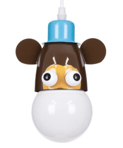 GloboStar® GLOBOSTAR® MONKEY 00640 Παιδικό Κρεμαστό Φωτιστικό Οροφής με Ντουί 1 x E27 AC 220-240V IP20 - Πολύχρωμο - Μ14.5 x Π10.5 x Υ13.5cm