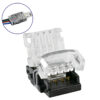 GloboStar® GloboStar® 70722 Ταχυσύνδεσμος Ένωσης IP20 - Strip To Cable Connector για Ένωση 1 x RGB Ταινίας LED Πλάτους 10mm με 1 x Καλώδιο Τροφοδοσίας