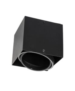 GloboStar® GloboStar® MAGMA 60626 Μοντέρνο Φωτιστικό Οροφής Σποτ Μονόφωτο 1 x GU10 IP20 Μαύρο Αλουμίνιο - Μ15 x Π15 x Υ13cm