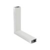 GloboStar® GLOBOSTAR® ALP-CORNER-SIDE90 LUMILINE 61766 Επιφανειακό / Κρεμαστό Προφίλ Αλουμινίου Γωνία με Λευκό Γαλακτερό Πατητό Κάλυμμα για Ταινίες LED IP20 - Λευκό Ματ - Μ30 x Π3.5 x Υ7cm
