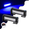 GloboStar® GloboStar® 85026 PRO Series ΣΕΤ 2 x Μπάρες Σήμανσης Οχήματος Αστυνομίας για Αυτοκίνητα & Φορτηγά 13 Προγραμμάτων Φωτισμού STROBE LED CREE CXB COB 18W DC 10-30V Αδιάβροχο IP65 Μπλε