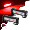 GloboStar® GloboStar® 85024 PRO Series ΣΕΤ 2 x Μπάρες Σήμανσης Οχήματος Πυροσβεστικής για Αυτοκίνητα & Φορτηγά 13 Προγραμμάτων Φωτισμού STROBE LED CREE CXB COB 18W DC 10-30V Αδιάβροχο IP65 Κόκκινο