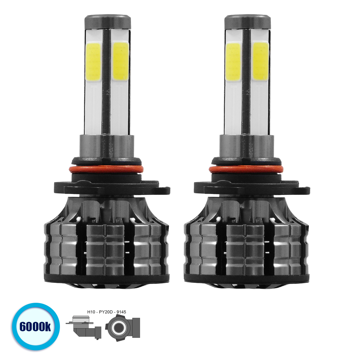 GloboStar® 82046 H10 K9 Line KIT Βασικού Φωτισμού Αυτοκινήτου & Φορτηγού 3rd Generation Can-Bus Series LED CREE CXB COB 100W 14000lm DC 9-32V Αδιάβροχο IP66 Ψυχρό Λευκό 6000K 1 GloboStar® GloboStar® 82046 H10 K9 Line KIT Βασικού Φωτισμού Αυτοκινήτου & Φορτηγού 3rd Generation Can-Bus Series LED CREE CXB COB 100W 14000lm DC 9-32V Αδιάβροχο IP66 Ψυχρό Λευκό 6000K