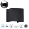GloboStar® GloboStar® AXIS-S 60568 Φωτιστικό Τοίχου - Απλίκα Αρχιτεκτονικού Φωτισμού Εσωτερικού/Εξωτερικού Χώρου Up & Down LED 10W 1250lm 10 έως 60° AC 220-240V Αδιάβροχο IP65 Μ10 x Π10 x Υ10cm - Ψυχρό Λευκό 6000K - Μαύρο - Bridgelux Chip - 3 Χρόνια Εγγύηση