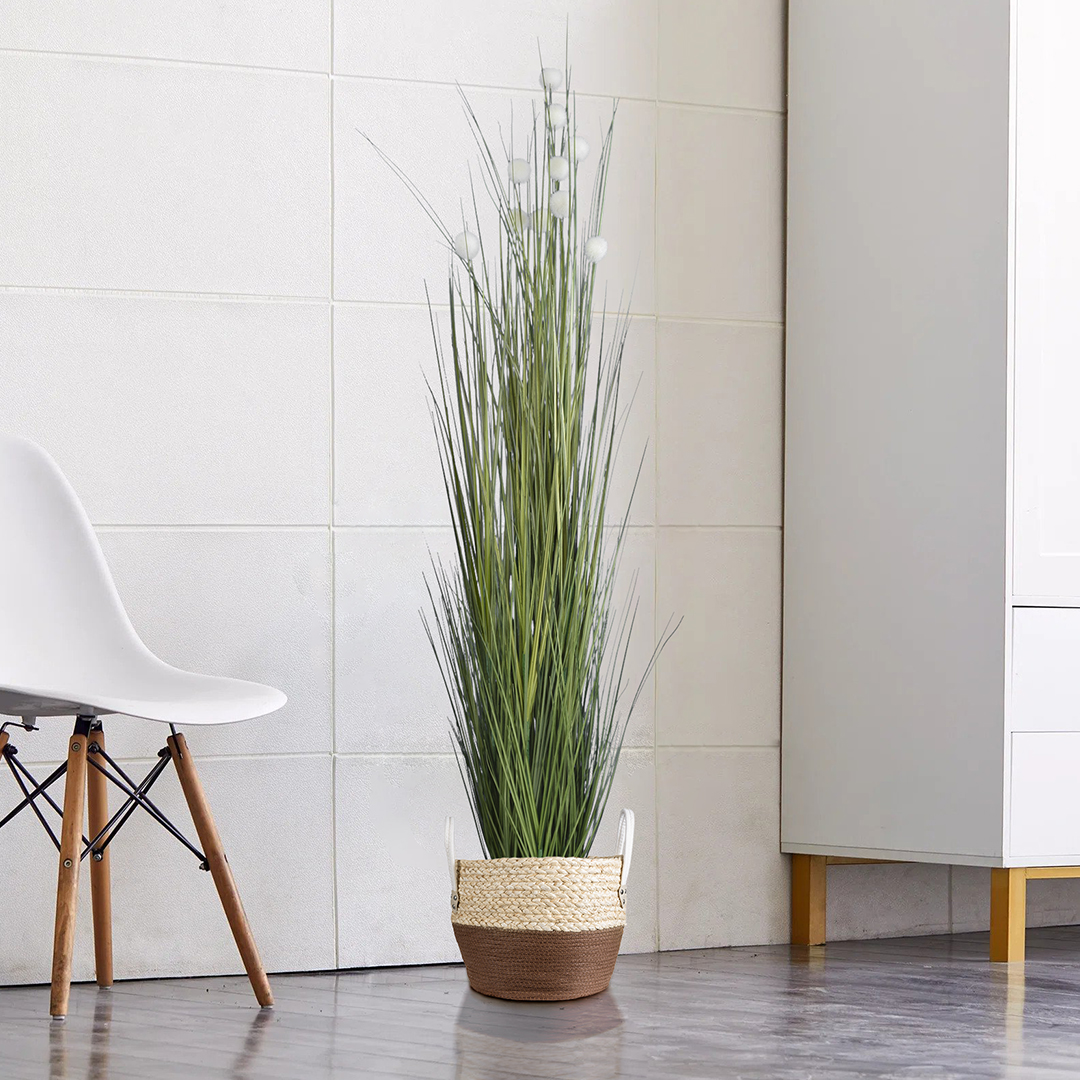 GloboStar® Artificial Garden CAROLINA 20580 Διακοσμητικό Πλεκτό Κασπώ Γλάστρα - Flower Pot Μπεζ με Καφέ και Λευκό Φ33 x Υ28cm 11 GloboStar® Artificial Garden CAROLINA 20580 Διακοσμητικό Πλεκτό Κασπώ Γλάστρα - Flower Pot Μπεζ με Καφέ και Λευκό Φ33 x Υ28cm - Image 9