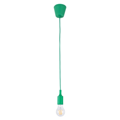 GloboStar® GLOBOSTAR® CABLITO 61556 Μοντέρνο Κρεμαστό Φωτιστικό Οροφής με Ντουί 1 x E27 AC 220-240V IP20 - Πράσινο - Μ4 x Π4 x Υ110cm