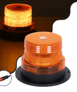 GloboStar® GloboStar® 85153 PRO Series Φάρος Σήμανσης Οχήματος Οδικής Βοήθείας για Αυτοκίνητα & Φορτηγά STROBE LED 10W DC 12-24V Αδιάβροχος IP65 Πορτοκαλί