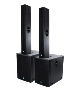 GloboStar® GloboStar® FDB K806+K118BAS 98027-98028-SET PA Column System - Ενεργό Αυτοενισχυόμενο Σετ Ηχείων & Subwoofer Column Κολωνάτο με Ψηφιακό Ενισχυτή SA2.68 AC 220V/50-60Hz -1200W RMS/4Ω + 960W RMS/6Ω (8640W Peak) - IP20 - Μαύρο - Σετ 4 Τεμαχίων