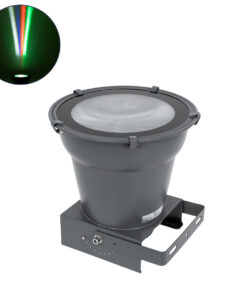 GloboStar® GloboStar® FLOOD-AION 90227 Προβολέας Wall Washer Special Water Effect - Ειδικού Εφέ Νερού LED 40W 2400lm 15° DC 24V Αδιάβροχο IP65 L35.5 x W31.5 x H16.5cm RGBW DMX512 - Γκρι Ανθρακί - 3 Years Warranty