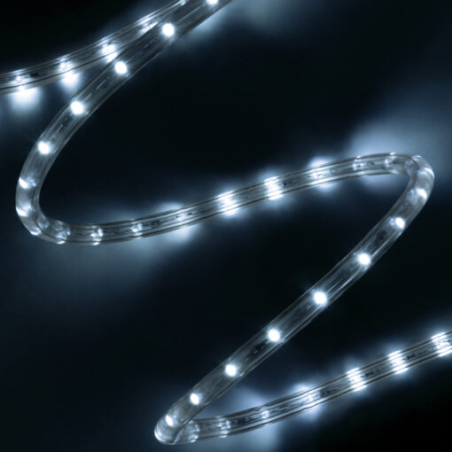 GloboStar® GLOBOSTAR® LIGHTUBE 70600 Φωτοσωλήνας LED 3.9W/m 195lm/m 360° DC 220-240V Αδιάβροχο IP65 36 x Diode Chip/m Ψυχρό Λευκό 6000K Dimmable - Μ100 x Π1.2 x Υ1.2cm - 2 Χρόνια Εγγύηση