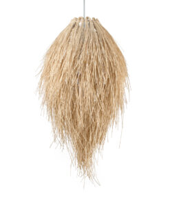 GloboStar® GLOBOSTAR® ARCHIPELAGO 01747 Boho Κρεμαστό Φωτιστικό Οροφής με Ντουί 1 x E27 AC 220-240V IP20 - Μπεζ - Μ30 x Π30 x Υ63cm