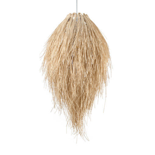 GloboStar® GLOBOSTAR® ARCHIPELAGO 01747 Boho Κρεμαστό Φωτιστικό Οροφής με Ντουί 1 x E27 AC 220-240V IP20 - Μπεζ - Μ30 x Π30 x Υ63cm