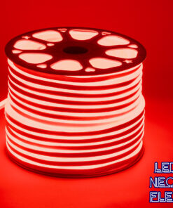 GloboStar® GLOBOSTAR® NEOVALE 70573 Ταινία Neon Flex LED 12W/m 600lm/m 120° DC 220-240V Αδιάβροχο IP65 120 x SMD2835 Chip/m Κόκκινο Dimmable - Μ100 x Π0.8 x Υ1.6cm - 3 Χρόνια Εγγύηση