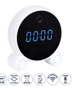 GloboStar® GloboStar® 86015 Rechargeable Table Camera 2MP WiFi HD 1080P 120° 5000mAh Two Way Audio Motion Detection & Digital Clock - Επαναφορτιζόμενη Επιτραπέζια Κάμερα 2MP WiFi HD 1080P 120° 5000mAh Διπλή Κατέυθυνση Ομιλίας Ανιχνευτή Κίνησης Ψηφιακό Ρολόι - Λευκό
