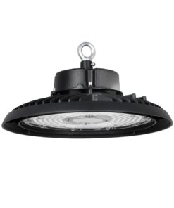 GloboStar® GLOBOSTAR® INDUSTRY 61502 Βιομηχανικό Φωτιστικό Καμπάνα High Bay UFO LED 200W 30000lm SDCM<5 90° AC 85-265V Αδιάβροχο IP65 IK08 Φυσικό Λευκό 5000K - 338 x Sanan Opto SMD Chip & TÜV SÜD Driver - Μαύρο Χυτό Αλουμίνιο - Μ30 x Π30 x Υ16cm - 5 Χρόνια Εγγύηση