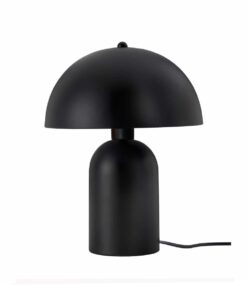 GloboStar® GloboStar® GASCO 204-0146 Μοντέρνο Eπιτραπέζιο Φωτιστικό Μονόφωτο 1 x E27 IP20 Μαύρο Μέταλλο - Μ25 x Π25 x Υ35cm