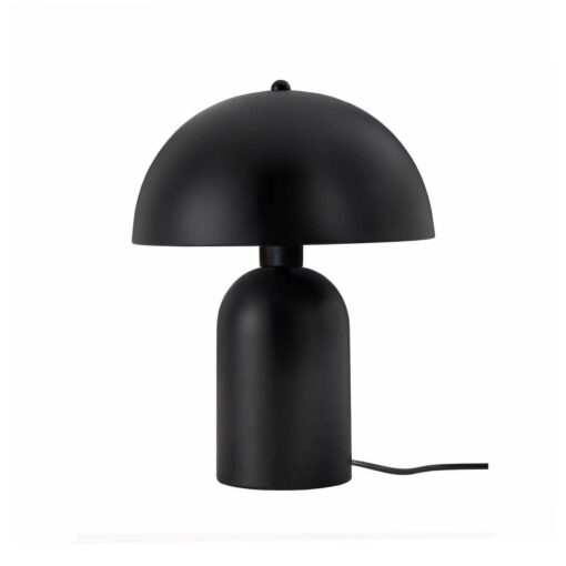 GloboStar® GloboStar® GASCO 204-0146 Μοντέρνο Eπιτραπέζιο Φωτιστικό Μονόφωτο 1 x E27 IP20 Μαύρο Μέταλλο - Μ25 x Π25 x Υ35cm