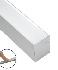 GloboStar® GloboStar® SURFACEPENDANT-PROFILE 70826-3M Προφίλ Αλουμινίου - Βάση & Ψύκτρα Ταινίας LED με Λευκό Γαλακτερό Κάλυμμα - Επιφανειακή & Κρεμαστή Χρήση - Πατητό Κάλυμμα - Ασημί - 3 Μέτρα - Μ300 x Π5 x Υ7cm