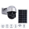 GloboStar® GloboStar® 86049 Αυτόνομη Ηλιακή Camera 1080P 2MP WiFi 150° Μπαταρία 3200mAh Φωτοβολταϊκό Πάνελ Διπλή Κατέυθυνση Ομιλίας Αδιάβροχη IP66 Ψυχρό Λευκό 6000K - Ασημί