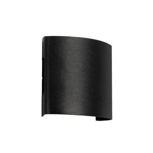 GloboStar® GLOBOSTAR® SIXOAD 60676 Μοντέρνο Φωτιστικό Τοίχου - Απλίκα LED 4W 500lm 30° AC 220-240V Αδιάβροχο IP65 Θερμό Λευκό 2700K - CREE XPE Chip & TÜV SÜD Driver - Μαύρο Ματ - Μ8.5 x Π3.5 x Υ8cm - 5 Χρόνια Εγγύηση