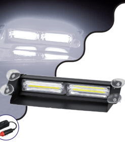 GloboStar® GloboStar® 85116 PRO Series Μπάρα Σήμανσης με Βεντούζες για Παρμπρίζ Οχήματος Ασθενοφόρου για Αυτοκίνητα & Φορτηγά 13 Προγραμμάτων Φωτισμού LED CREE CXB COB 18W DC 10-30V IP20 Ψυχρό Λευκό 6000K