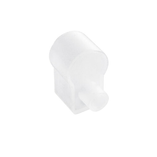 GloboStar® GloboStar® CON-NEONIO 90776 Τάπα Σιλικόνης Σύνδεσης & Τερματική για την NEONIO Digital Neon Flex LED 14.4W/m 12VDC με Π1 x Υ2.3cm - Διάφανη - Μ2.3 x Π1.5 x Υ2.5cm