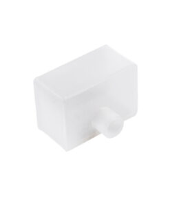 GloboStar® GloboStar® CON-NEONIO 90772 Τάπα Σιλικόνης Σύνδεσης & Τερματική για την NEONIO Digital Neon Flex LED 14.4W/m 12VDC με Π3 x Υ2cm - Διάφανη - Μ2.3 x Π3.2 x Υ2.3cm