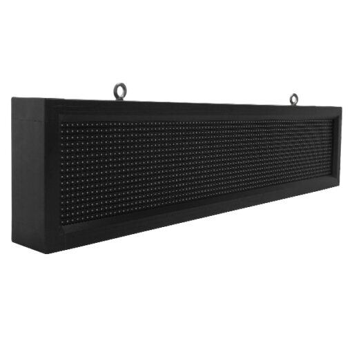 GloboStar® GLOBOSTAR®DISPLAY 90250 Κυλιόμενη Ψηφιακή Επιγραφή P10 Μονής Όψης LED AC 220-240V Αδιάβροχο IP65 Ψυχρό Λευκό 6000K - WiFi Control μέσω FK APP - Αισθητήρας Θερμοκρασίας & Υγρασίας - Μ104 x Π9 x Υ24cm - 2 Χρόνια Εγγύηση