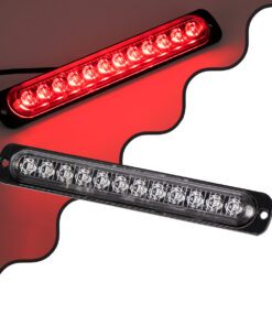 GloboStar® GloboStar® 85266 PRO Series Μπάρα Σήμανσης Οχήματος Πυροσβεστικής για Αυτοκίνητα & Φορτηγά 10 Προγραμμάτων Φωτισμού STROBE LED SMD 3030 15W DC 12-24V Αδιάβροχη IP65 Κόκκινο