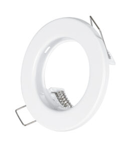 GloboStar® GloboStar® DELTA 77807 Χωνευτό Στρόγγυλο Σποτ Οροφής για Λάμπα MR16 με Βάση GU5.3 ή GU10 - IP20 - Μεταλλικό - Φ83 x Υ31mm - Λευκό - 5 Χρόνια Εγγύηση
