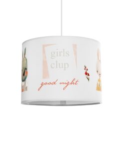 GloboStar® GLOBOSTAR® GIRLSCLUB 204-0010 Παιδικό Κρεμαστό Φωτιστικό Οροφής με Ντουί 1 x E27 AC 220-240V IP20 - Πολύχρωμο - Μ28 x Π28 x Υ24cm