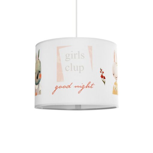GloboStar® GLOBOSTAR® GIRLSCLUB 204-0010 Παιδικό Κρεμαστό Φωτιστικό Οροφής με Ντουί 1 x E27 AC 220-240V IP20 - Πολύχρωμο - Μ28 x Π28 x Υ24cm