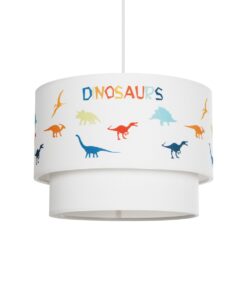 GloboStar® GLOBOSTAR® DINO 204-0006 Παιδικό Κρεμαστό Φωτιστικό Οροφής με Ντουί 1 x E27 AC 220-240V IP20 - Πολύχρωμο - Μ30 x Π30 x Υ24cm