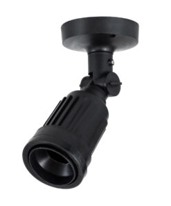 GloboStar® GloboStar® GRASEDO 61615 Βάση Κήπου με Ντουί E27 για Λάμπα Σποτ PAR38 - Αδιάβροχη IP67 - Υψηλής Αντοχής ABS - VDE Certified - Φ9.5 x Υ22cm - Μαύρο - 5 Years Warranty