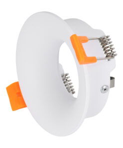 GloboStar® GloboStar® OMICRON 60632 Χωνευτό Στρόγγυλο Σποτ Οροφής για Λάμπα MR16/GU10 - IP20 - Χυτό Αλουμίνιο - Φ8.5 x Υ3cm - Λευκό - 5 Years Warranty