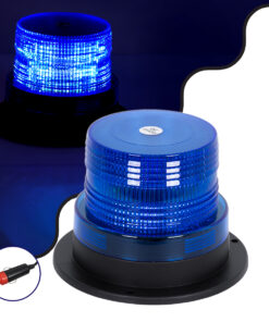 GloboStar® GloboStar® 85152 PRO Series Φάρος Σήμανσης Οχήματος Αστυνομίας για Αυτοκίνητα & Φορτηγά STROBE LED 10W DC 12-24V Αδιάβροχος IP65 Μπλε