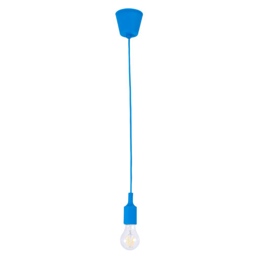 GloboStar® GLOBOSTAR® CABLITO 61558 Μοντέρνο Κρεμαστό Φωτιστικό Οροφής με Ντουί 1 x E27 AC 220-240V IP20 - Μπλε - Μ4 x Π4 x Υ110cm