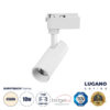 GloboStar® GloboStar® LUGANO 60801 Μονοφασικό Φωτιστικό Σποτ Ράγας LED 10W 1250lm 36° Acrylic HQ LENS AC 220-240V IP20 Φ4.5 x Υ19cm Φυσικό Λευκό 4500K - EUROTRACK® System 1L+1N - Λευκό - Bridgelux Chip - TÜV Certified Driver - 5 Χρόνια Εγγύηση