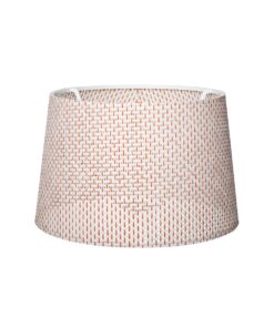 GloboStar® GloboStar® COVER 203-0263 Μοντέρνο Φωτιστικό Καπέλο Μπέζ Διάτρητο Ύφασμα - Μ38 x Π38 x Υ30cm