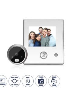 GloboStar® GloboStar® 86062 Ψηφιακή Έξυπνη Camera Εξώπορτας 120° Μοιρών με Έγχρωμη Οθόνη 2.8
