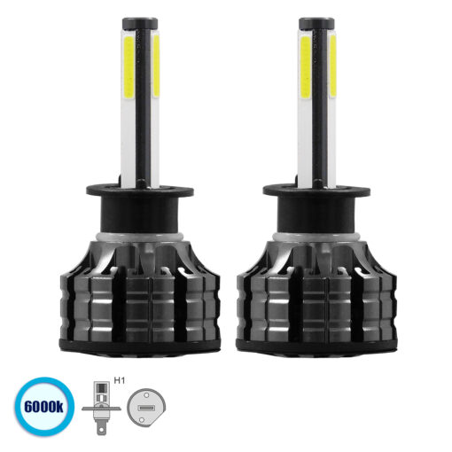 GloboStar® GloboStar® 82040 H1 K9 Line KIT Βασικού Φωτισμού Αυτοκινήτου & Φορτηγού 3rd Generation Can-Bus Series LED CREE CXB COB 100W 14000lm DC 9-32V Αδιάβροχο IP66 Ψυχρό Λευκό 6000K